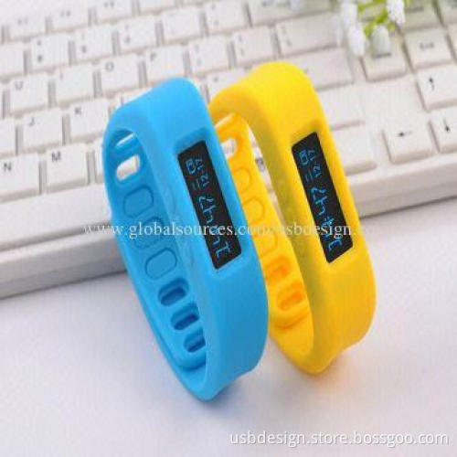 Red ABS Bluetooth smart wristband